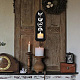 Soporte de candelabro de madera montado en la pared estilo boho AJEW-WH0379-001-5