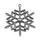 Tibetan Style Alloy Snowflake Big Pendants TIBEP-5252-AS-FF-1