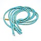 Synthetic Turquoise Column Beads Strands G-N0140-11-8x10mm-2