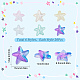 SUNNYCLUE 1 Box 120Pcs Starfish Beads Starfish Bead Glass Star Sea Ocean Animal Double Sided Transparent Loose Spacer Beads for Jewelry Making Beading Kit Bracelet Necklace DIY Craft Supplies Adult GLAA-SC0001-73-2