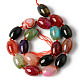 Natur Multi-Color-Achat Perlen Stränge G-S370-050-2