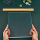 アクリルネイルアートディスプレイボード  DIYクリアディスプレイボックス用  レクタンジ  透明  8.3x22x25.5cm ODIS-WH0030-14-3
