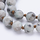 Perlenketten aus natürlichem Sesamjasper / Kiwi-Jaspis NJEW-P202-60-B15-2