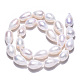 Fili di perle di perle d'acqua dolce coltivate naturali PEAR-N012-10B-5