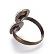 Natural & Synthetic Mixed Stone Cuff Rings RJEW-JR00244-3
