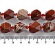 Rosso naturale perline di diaspro fili G-C182-12-01-5
