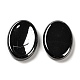 Natural Black Stone Oval Worry Stone G-R487-01J-2