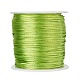 ナイロン糸  ラットテールサテンコード  緑黄  1.0mm  約76.55ヤード（70m）/ロール NWIR-JP0013-1.0mm-231-2