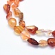 Chapelets de perles en cornaline naturelle G-G765-52-3