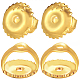 Dadi per le orecchie in ottone da 30 pz&nbsp;KK-BBC0019-92G-1
