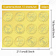 6 selbstklebende geprägte Aufkleber aus Aluminiumfolienpapier mit Mustern DIY-WH0451-006-2