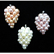 Pendenti con perle d'acqua dolce coltivate naturali PEAR-H018-1