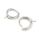 Accessoires pour boucles d'oreilles créoles en argent sterling rhodié 925 STER-P051-03P-2