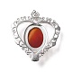 Natural Red Agate Pendants G-I322-04P-09-4
