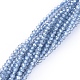 Chapelets de perles en verre électroplaqué EGLA-F149-PL-01-2