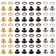 Gorgecraft 200 lot d'œillets et d'œillets de 4 couleurs avec trou de 3 mm SCRA-GF0001-02-1