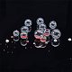 PandaHall Elite about 200pcs 4 Sizes Mini Clear Glass Globe Bottle Wish Glass Ball Bottles for DIY Pendant Charms Stud Earring Making (Without cover) BLOW-PH0001-10-6