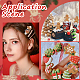 48 Stück 4 Stile Weihnachts-Kunststoff-Cabochons FIND-SC0011-29-5