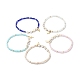 Perle di vetro si estendono braccialetti BJEW-JB06577-1