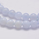 Brins de perles d'agate bleu clair naturel G-G970-38-8mm-3