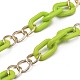 Collares de cadena de aluminio y acrílico personalizados NJEW-JN02911-01-2