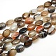 Natural Striped Agate/Banded Agate Oval Bead Strands G-L175C-17-1