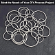 BENECREAT 28Pcs 4 Style Alloy Linking Rings FIND-BC0003-33-5