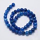 Natural Agate Round Beads Strand G-L084-8mm-03-3