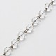 Main facettes rondes perles de verre colliers bracelets chaînes pour création de AJEW-JB00084-01-1