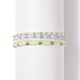 4 pièces 4 bracelets extensibles en perles de verre de couleur pour femmes BJEW-JB08657-2