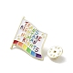 Anstecknadeln aus Emaille-Legierung mit Regenbogenflagge JEWB-C029-05G-3