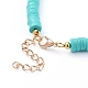 Handmade Polymer Clay Heishi Beaded Choker Necklaces NJEW-JN02722-03-3