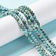 Chapelets de perles en turquoise de HuBei naturelle G-M411-A02-02-4