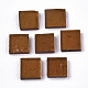 クリアガラスカボション  モザイクタイル  家の装飾やdiyの工芸品  正方形  チョコレート  10x10x3~4mm  約270個/200g GLAA-Q086-03H-2