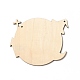 Grands pendentifs en bois imprimé simple face WOOD-I010-09E-2
