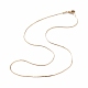 304 Stainless Steel Chain Necklaces MAK-L015-19G-3