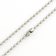 304 Stainless Steel Ball Chain Necklace Making NJEW-R225-05-2