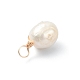 Colgantes de perlas de agua dulce cultivadas naturales de grado aa PALLOY-JF02072-3