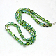 Electroplate Glass Beads Strands EGLA-F002-D04-3