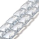 Transparentes perles de verre de galvanoplastie brins EGLA-H103-PL01-1