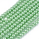 Umweltfreundliche runde Perlenstränge aus gefärbtem Glasperlen X-HY-A002-3mm-RB008N-1