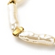 ABS Imitation Pearl & Synthetic Hematite Beaded Bracelet for Women BJEW-JB08433-4