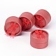 バレンタインデーパッケージ丸いリングボックスを提示  暗赤色  5.4x3.5cm BC022-3