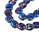 Perles en verre plaquent brin&nbsp;EGLA-S188-21-B01-5