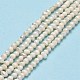 Fili di perle di perle d'acqua dolce coltivate naturali PEAR-F018-11-2