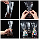 Pandahall 200 pièces 9x4 pouces haut transparent ouvert long plat en plastique cellophane bonbons cadeau traiter sacs pour petits sacs de faveur de fête d'arts faits maison OPC-PH0001-07-6