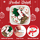 Olycraft 14 шт. 11 стильные рождественские тематические пищевые экологически чистые силиконовые бусины SIL-OC0001-13-4