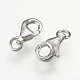 925 Sterling Silver Lobster Claw Clasps X-STER-K037-025A-2