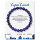 Synthetische Lapislazuli Perlen Stretch Armbänder&nbsp;PW-WG7FE75-10-1-1