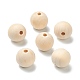 Perles en bois naturel non fini WOOD-XCP0001-19H-1